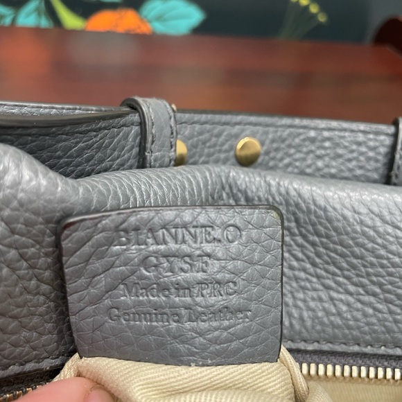 Bally Bianne Gray Convertible Leather Backpack with COA - Picture 14 of 16